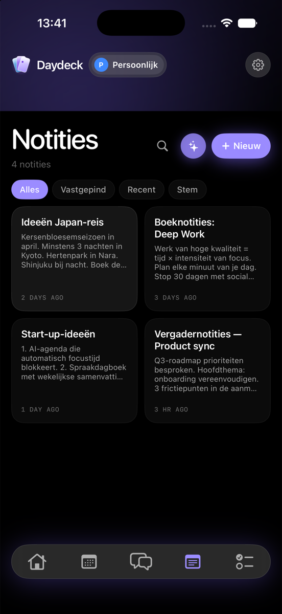 De notitie-editor